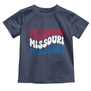 The Show Me State Pride Toddler T Shirt Gift For Missouri Lovers TS12 Navy Print Your Wear