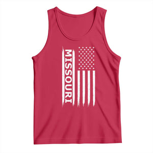 USA Flag Missouri State Pride Tank Top Missourian Pride TS12 Red Print Your Wear