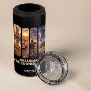 The Sooner State Pride 4 in 1 Can Cooler Tumbler Gift for Oklahomans TS12 Print Your Wear