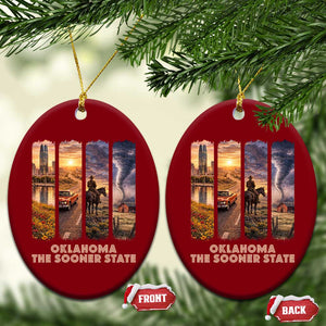 The Sooner State Pride Ceramic Ornament Gift for Oklahomans TS12 Print Your Wear