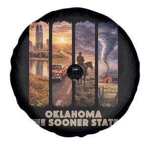 The Sooner State Pride Spare Tire Cover Gift for Oklahomans TS12 Print Your Wear