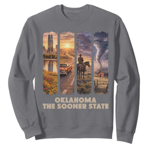 The Sooner State Pride Sweatshirt Gift for Oklahomans TS12 Charcoal Print Your Wear