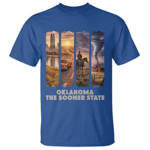 The Sooner State Pride T Shirt Gift for Oklahomans TS12 Royal Blue Print Your Wear