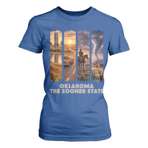 The Sooner State Pride T Shirt For Women Gift for Oklahomans TS12 Royal Blue Print Your Wear