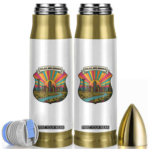 Route Highway 66 Tulsa Oklahoma Bullet Tumbler Mother Road Travel Gift TS12 White Print Your Wear