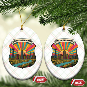 Route Highway 66 Tulsa Oklahoma Ceramic Ornament Mother Road Travel Gift TS12 Print Your Wear