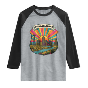 Route Highway 66 Tulsa Oklahoma Raglan Shirt Mother Road Travel Gift