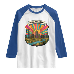 Route Highway 66 Tulsa Oklahoma Raglan Shirt Mother Road Travel Gift