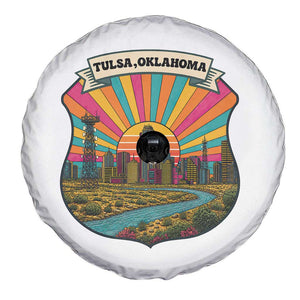 Route Highway 66 Tulsa Oklahoma Spare Tire Cover Mother Road Travel Gift TS12 Print Your Wear