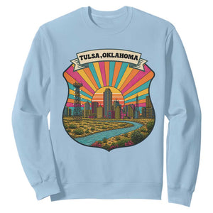 Route Highway 66 Tulsa Oklahoma Sweatshirt Mother Road Travel Gift