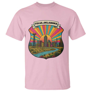 Route Highway 66 Tulsa Oklahoma T Shirt Mother Road Travel Gift TS12 Light Pink Print Your Wear