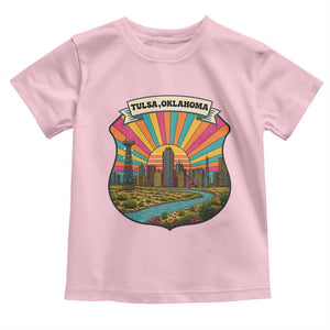 Route Highway 66 Tulsa Oklahoma Toddler T Shirt Mother Road Travel Gift TS12 Light Pink Print Your Wear