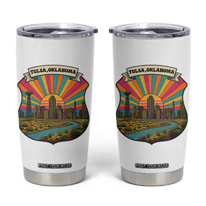 Route Highway 66 Tulsa Oklahoma Tumbler Cup Mother Road Travel Gift TS12 White Print Your Wear