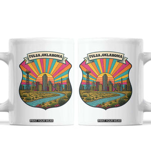 Route Highway 66 Tulsa Oklahoma Coffee Mug Mother Road Travel Gift