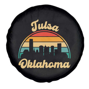 Vintage Tulsa Oklahoma Pride Spare Tire Cover Proud Oklahoman Gift TS12 Print Your Wear