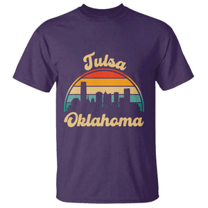 Vintage Tulsa Oklahoma Pride T Shirt Proud Oklahoman Gift TS12 Purple Print Your Wear
