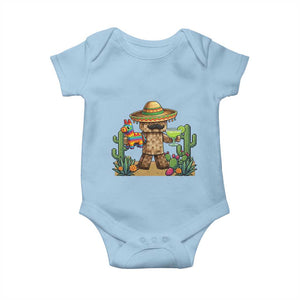 Cinco De Mayo Mexican Gamer Baby Onesie Video Game Fiesta Gift TS12 Light Blue Print Your Wear