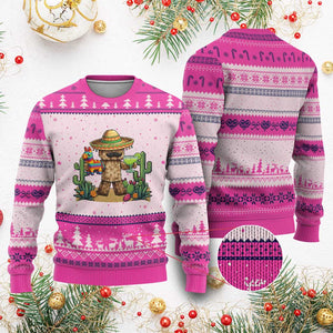 Cinco De Mayo Mexican Gamer Ugly Christmas Sweater Video Game Fiesta Gift TS12 Hot Pink Print Your Wear
