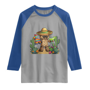 Cinco De Mayo Mexican Gamer Raglan Shirt Video Game Fiesta Gift TS12 Sport Gray Royal Print Your Wear