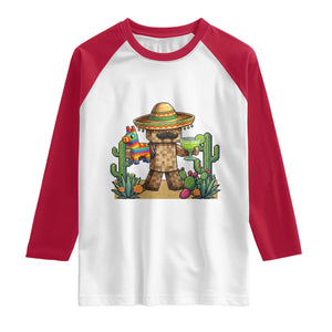 Cinco De Mayo Mexican Gamer Raglan Shirt Video Game Fiesta Gift TS12 White Red Print Your Wear