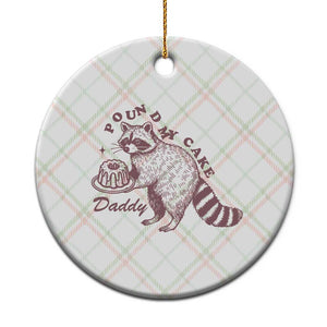 Funny Raccoon Adult Humor Gag Gift Ceramic Ornament Pound My Cake Daddy TS12 1pc Christmas Plaid Print Your Wear