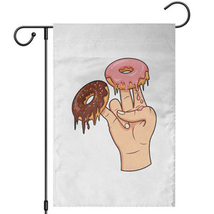 2 In The Pink 1 In The Stink Garden Flag Funny Donut Adult Humor TS12 White Print Your Wear