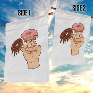 2 In The Pink 1 In The Stink Garden Flag Funny Donut Adult Humor TS12 Print Your Wear