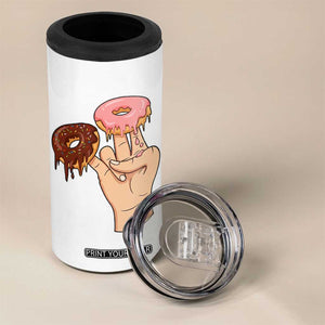 2 In The Pink 1 In The Stink 4 in 1 Can Cooler Tumbler Funny Donut Adult Humor TS12 Print Your Wear