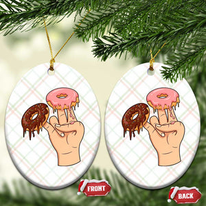 2 In The Pink 1 In The Stink Ceramic Ornament Funny Donut Adult Humor TS12 Print Your Wear