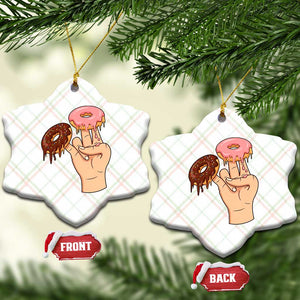 2 In The Pink 1 In The Stink Ceramic Ornament Funny Donut Adult Humor TS12 Print Your Wear