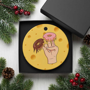 2 In The Pink 1 In The Stink Ceramic Ornament Funny Donut Adult Humor TS12 1pc Yellow Cheese Print Your Wear