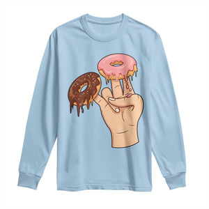 2 In The Pink 1 In The Stink Long Sleeve Shirt Funny Donut Adult Humor TS12 Light Blue Print Your Wear