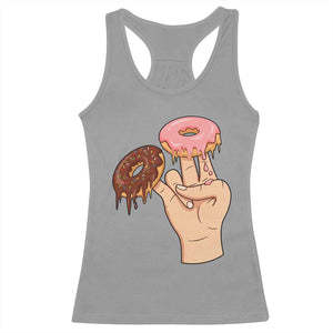 2 In The Pink 1 In The Stink Racerback Tank Top Funny Donut Adult Humor TS12 Sport Gray Print Your Wear