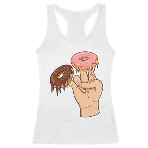 2 In The Pink 1 In The Stink Racerback Tank Top Funny Donut Adult Humor TS12 White Print Your Wear