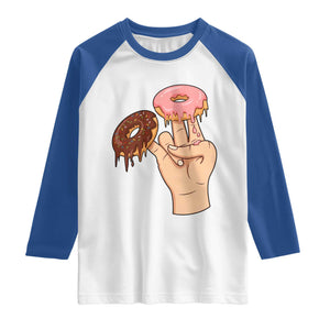 2 In The Pink 1 In The Stink Raglan Shirt Funny Donut Adult Humor TS12 White Royal Print Your Wear