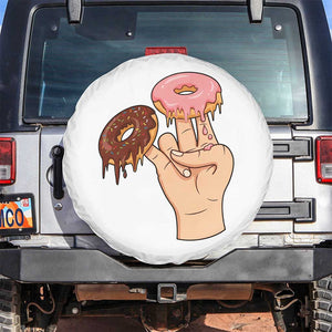 2 In The Pink 1 In The Stink Spare Tire Cover Funny Donut Adult Humor TS12 No hole White Print Your Wear