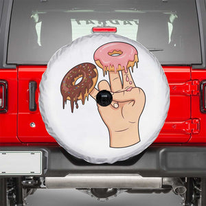 2 In The Pink 1 In The Stink Spare Tire Cover Funny Donut Adult Humor TS12 White Print Your Wear