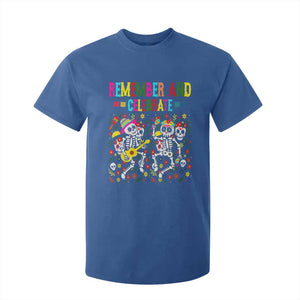 Dia De Los Muertos Skeleton T Shirt For Kid Remember And Celebrate Mexican Festival TS12 Royal Blue Print Your Wear