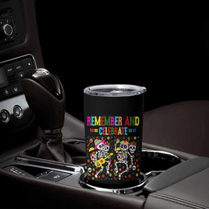 Dia De Los Muertos Skeleton Tumbler Cup Remember And Celebrate Mexican Festival TS12 Print Your Wear