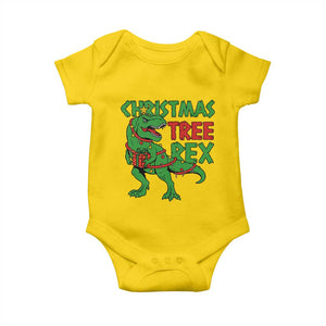 Christmas Dinosaur Baby Onesie Funny Tree Rex Xmas Light TS12 Daisy Print Your Wear