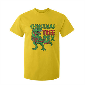 Christmas Dinosaur T Shirt For Kid Funny Tree Rex Xmas Light TS12 Daisy Print Your Wear