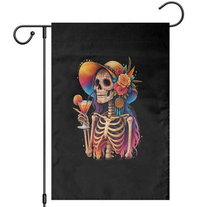 Funny Summer Sugar Skull Cocktail Lover Garden Flag TS12 Black Print Your Wear