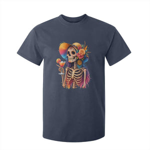 Funny Summer Sugar Skull Cocktail Lover T Shirt For Kid TS12 Navy Print Your Wear