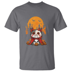 Halloween Cat T Shirt Horror Vampire Kawaii Chibi Kitten TS12 Charcoal Print Your Wear