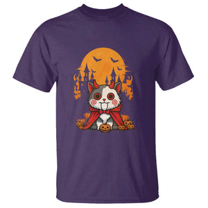 Halloween Cat T Shirt Horror Vampire Kawaii Chibi Kitten TS12 Purple Print Your Wear