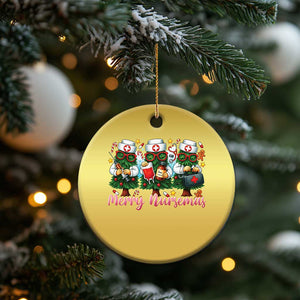 Xmas Nurse Christmas Ornament Funny Merry Nursemas Pine Tree TS12 Print Your Wear