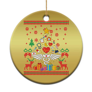 Funny Xmas Healthcare Worker Christmas Ornament Nurses And Doctors Pine Tree TS12 Print Your Wear