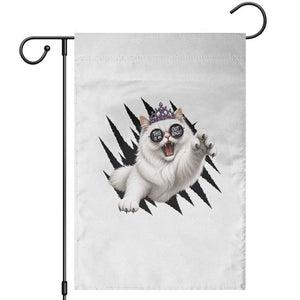 Funny Princess Cat With Featuring Scratch Effect Printed Garden Flag This Is An Outrage