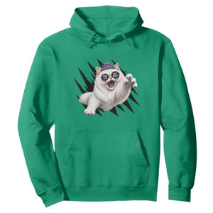 Funny Princess Cat With Featuring Scratch Effect Printed Hoodie This Is An Outrage