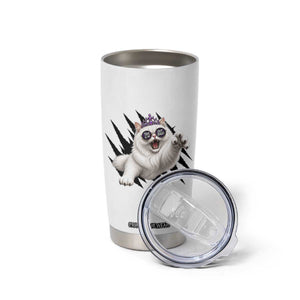Funny Princess Cat With Featuring Scratch Effect Printed Tumbler Cup This Is An Outrage